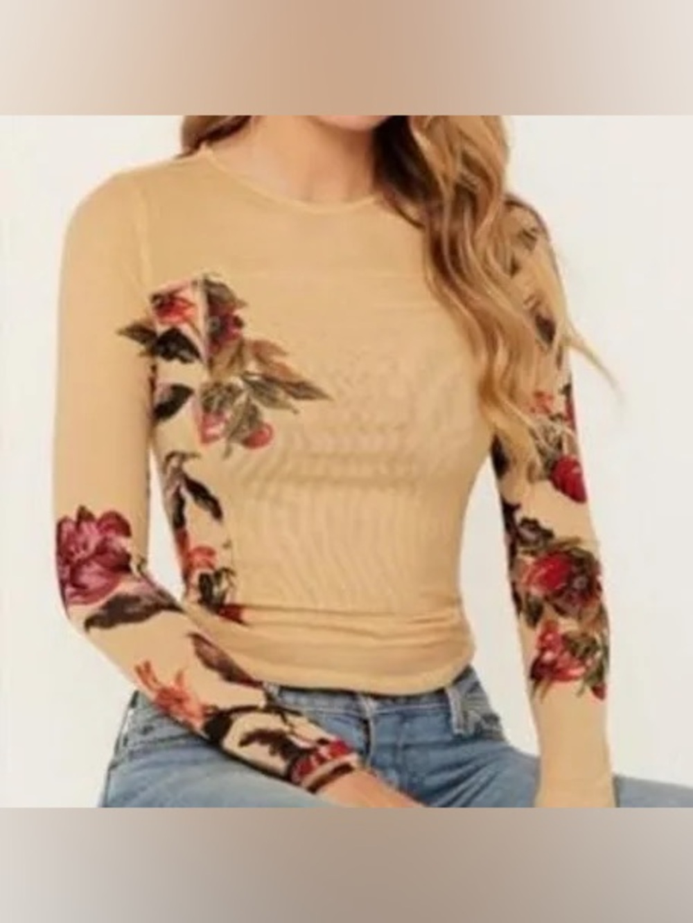 Free People Lily Printed Top